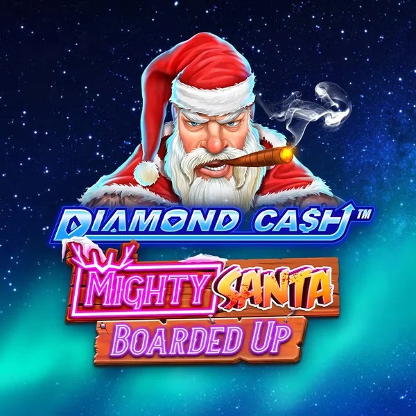 Diamond Cash Mighty Santa Boarded Up logo by Greentube at GoldRun Casino