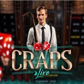 Live Craps slot visual from Evolution available on abinigold.com